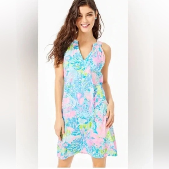 Lilly Pulitzer Dresses & Skirts - Lilly Pulitzer Women's Ross Shift Dress in Multi Fished My Wish